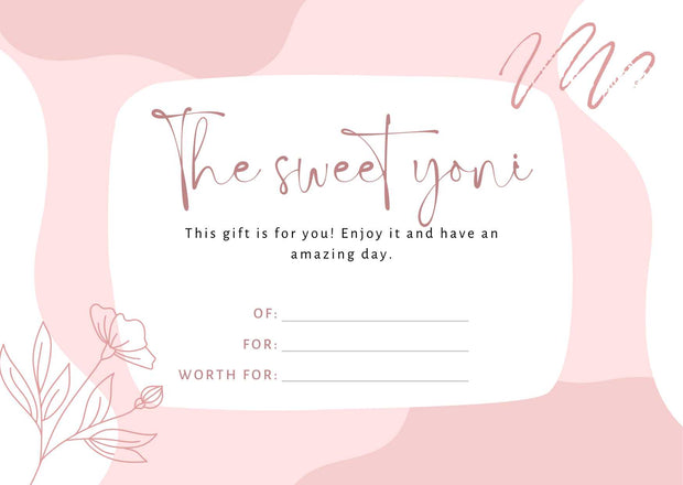 The Sweet Yoni Gift Card The Sweet Yoni
